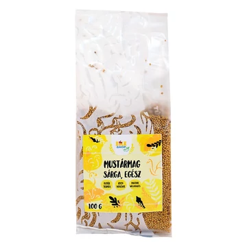 Bulkshop mustármag sárga, egész 100g