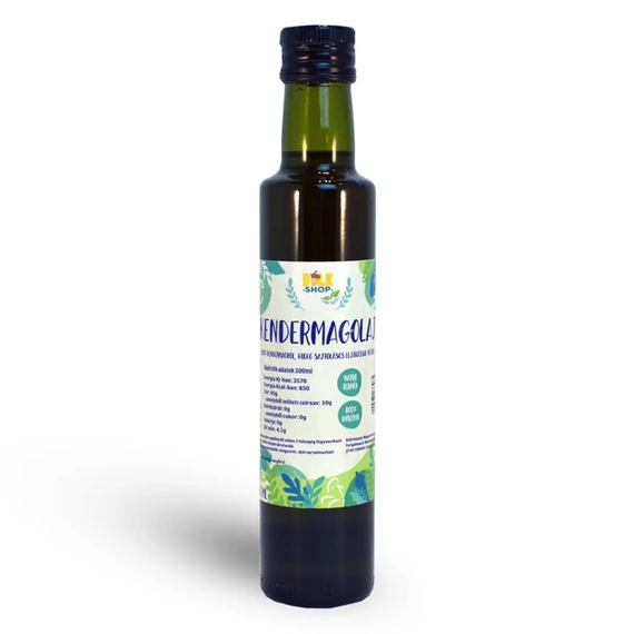 Bulkshop kendermagolaj 250 ml hidegen sajtolt