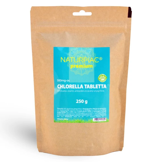 Chlorella tabletta 250g 500mg NaturPiac