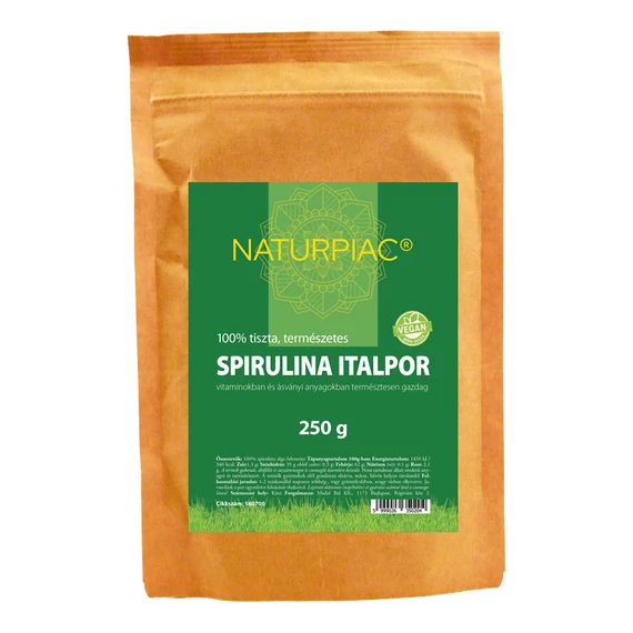 Spirulina italpor 250g NaturPiac (Lejárat: 2026.11.11.)