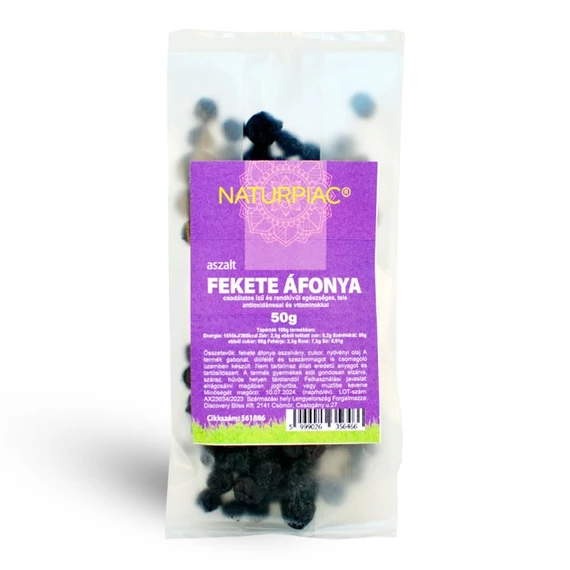 Aszalt fekete áfonya 50g NaturPiac