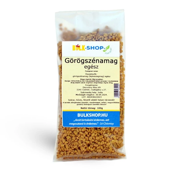 Bulkshop görögszénamag, 100g