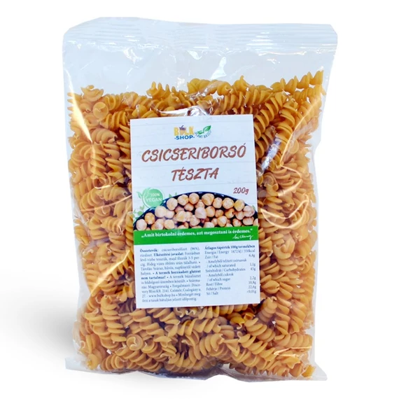 Bulkshop csicseriborsó tészta, orsó 200g