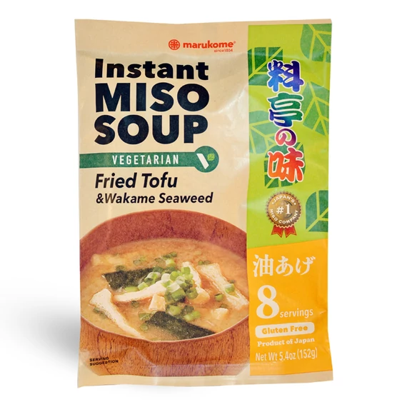 Marukome miso leves pirított tofuval és wakame algával 152g
