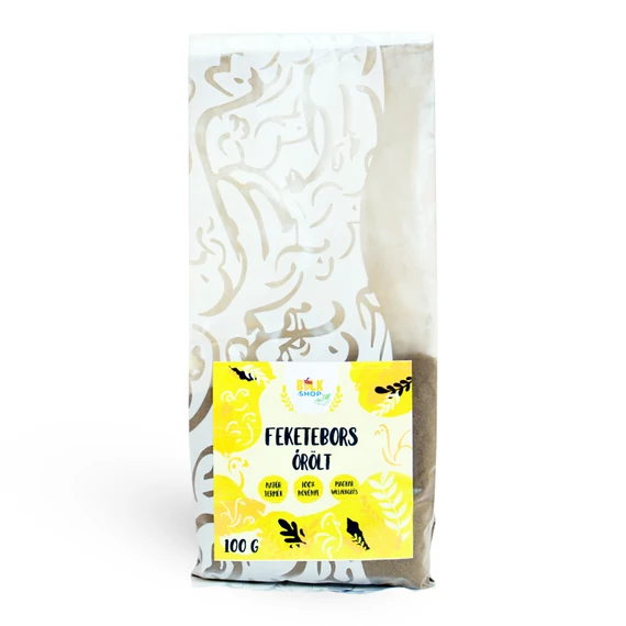 Bulkshop feketebors őrölt, 100g
