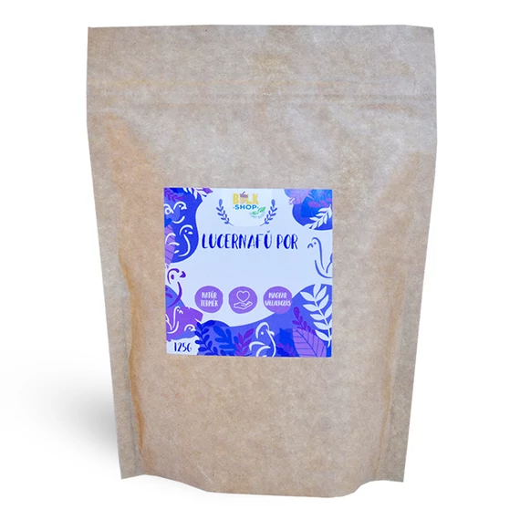 Bulkshop lucernafű por 125g