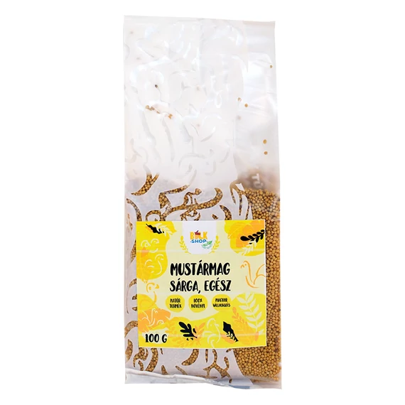 Bulkshop mustármag sárga, egész 100g