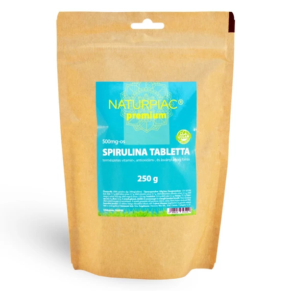 Spirulina tabletta 250g 500mg NaturPiac